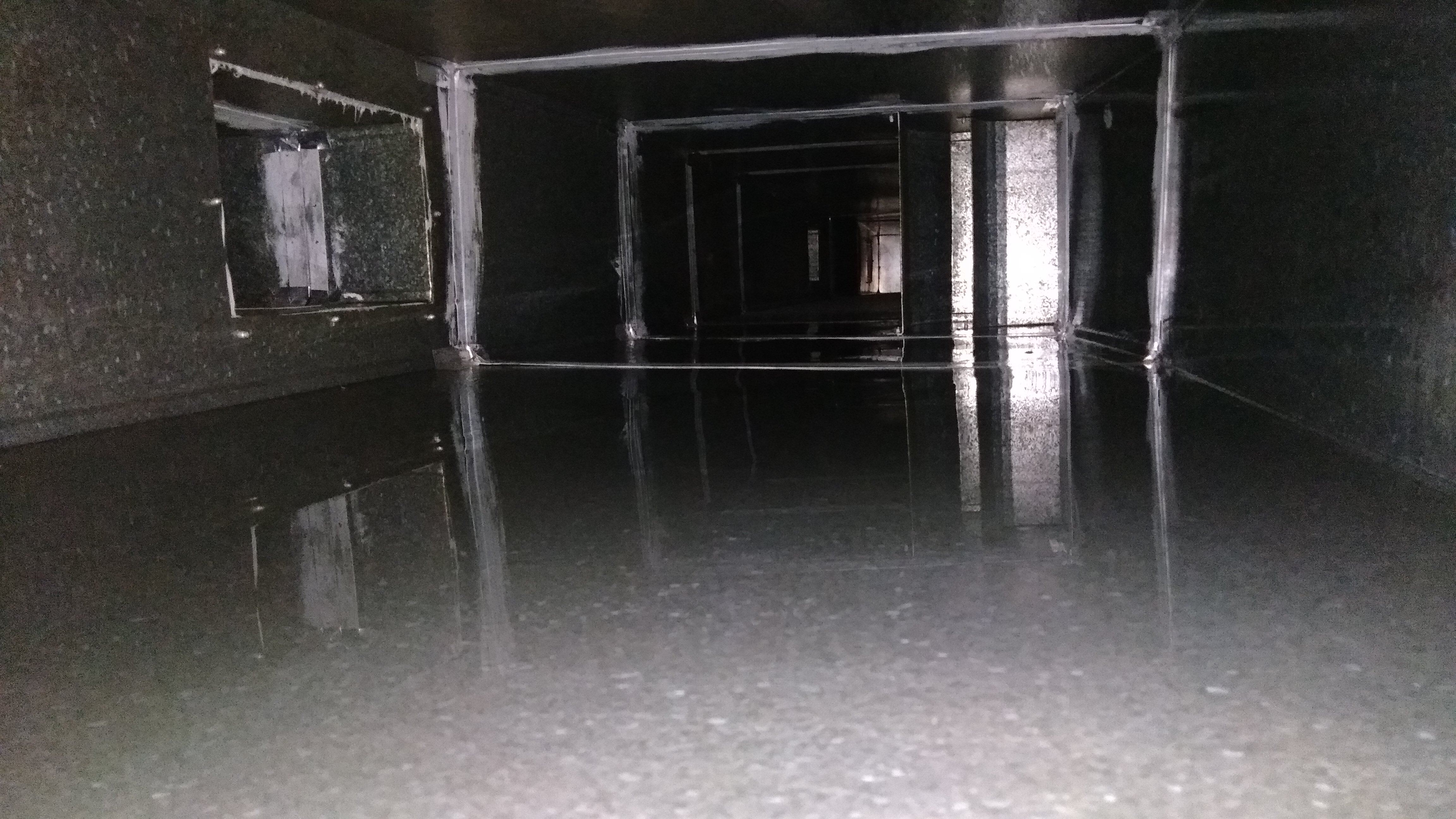 Duto após a Limpeza